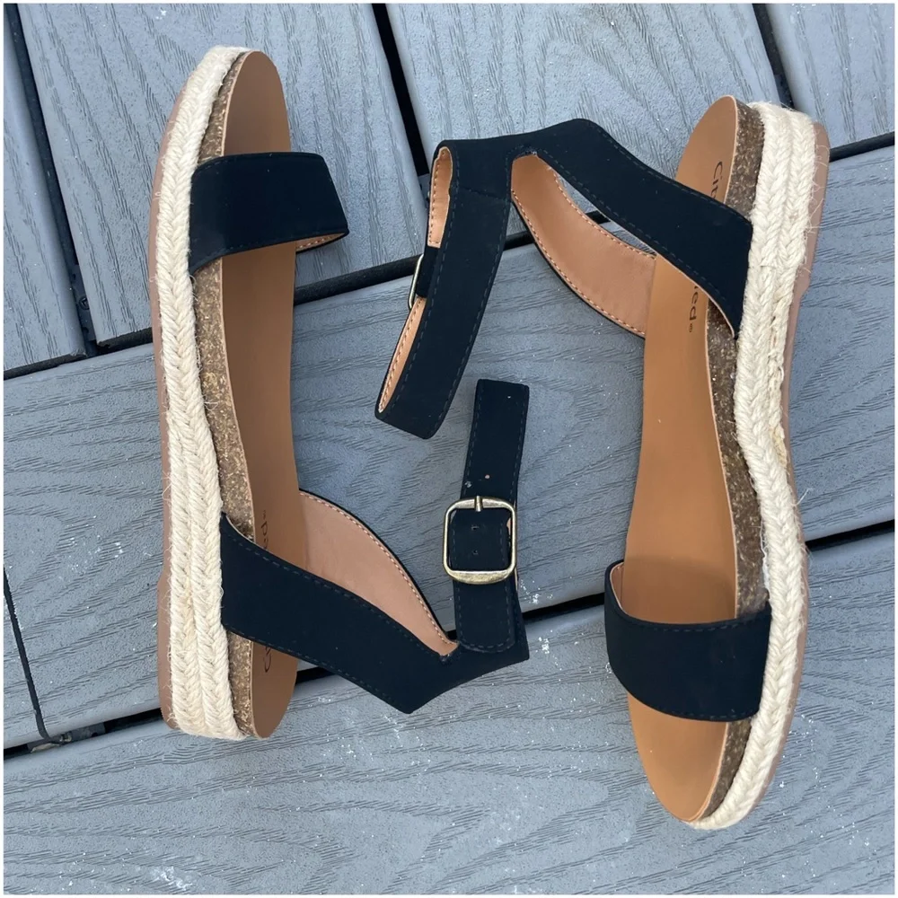 Boho Vegan Suede Buckle Ankle Strap Espadrille Sandal - Picture 16 of 16